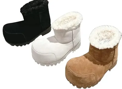 Balenciaga Alaska Short Fur Boots