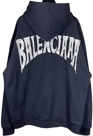Balenciaga Glittered Logo Hoodie