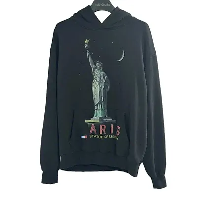 Balenciaga Paris Liberty Distressed Hoodie