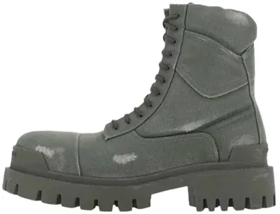 Balenciaga Strike Boots Khaki