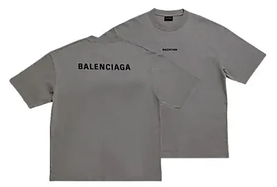 Balenciaga T-Shirt Small Logo Grey