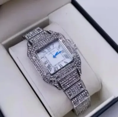 Cartier Santos Iced Out