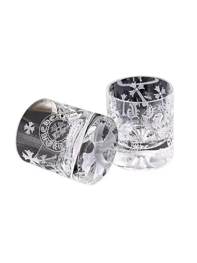 Chrome Hearts 2 Wine Glasses
