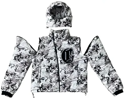 Corvidae White Camo Jacket