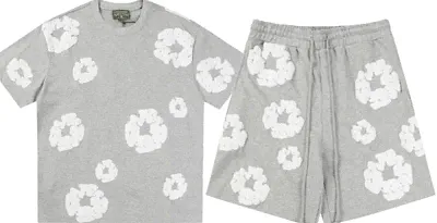 Denim Tears Short Set (Grey & Navy & Black)