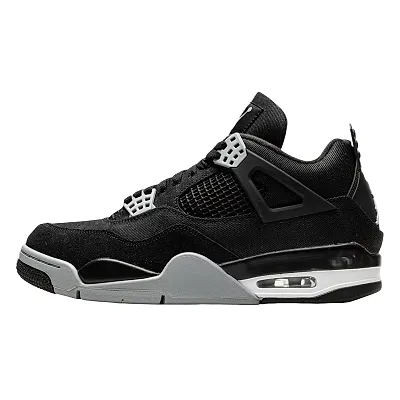 Jordan 4 Black Canvas