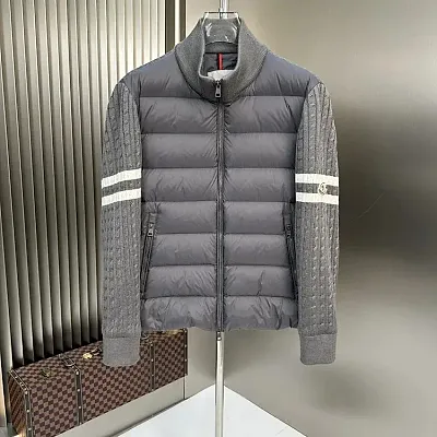 Moncler Jacket With Knitted Sleeves