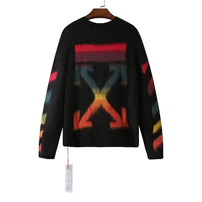 Off-White Sweater Black-Multicolor
