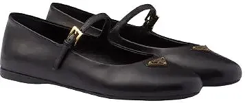 Prada Leather Ballerina Shoes