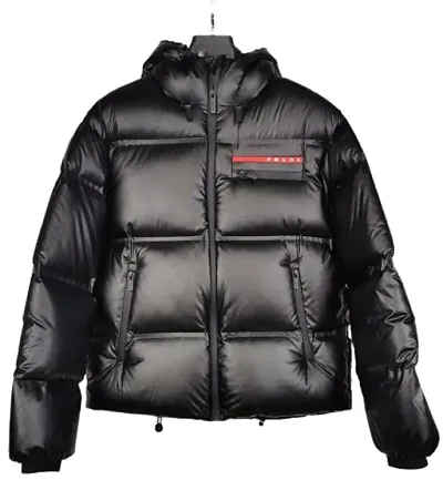 Prada Technical Puffer Jacket Black