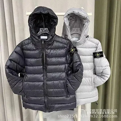 Stone Island Junior Logo-Patch Padded Jacket