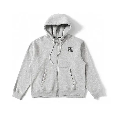 Stussy Zip Hoodie Grey
