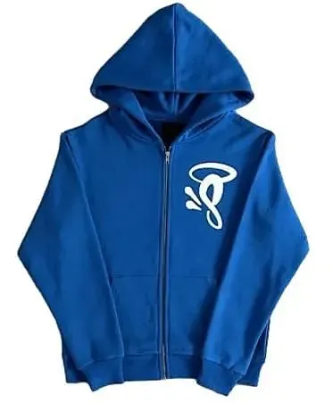 Syna Zip Hoodie in Blue CW